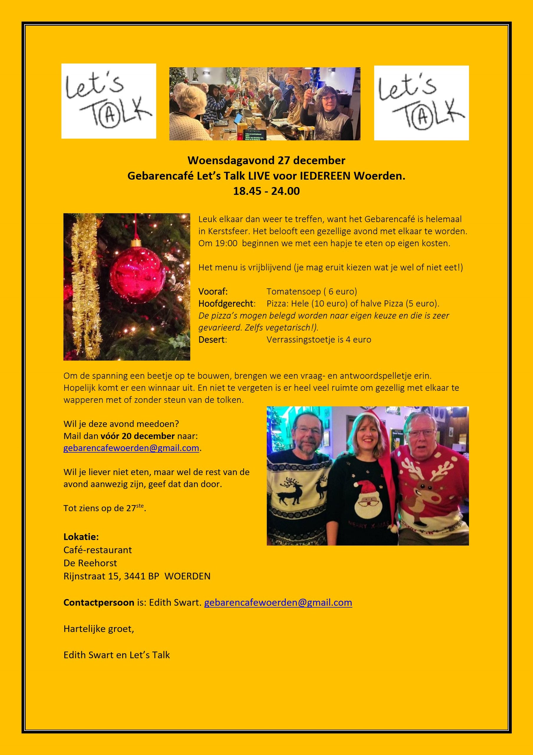 27-12-2023, Gebaren Cafe Woerden