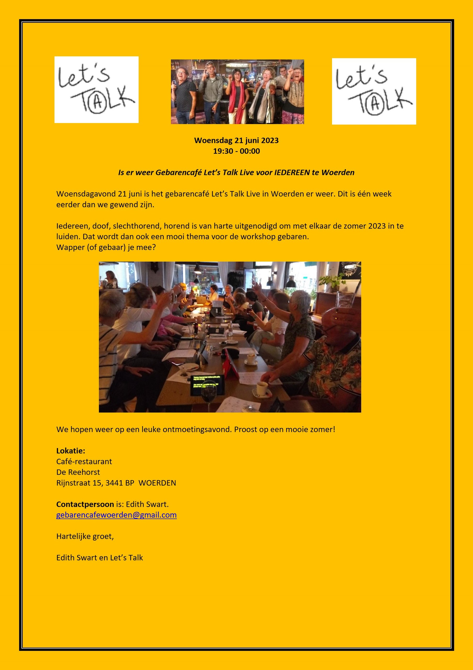 21-06-2023, Gebaren Cafe Woerden